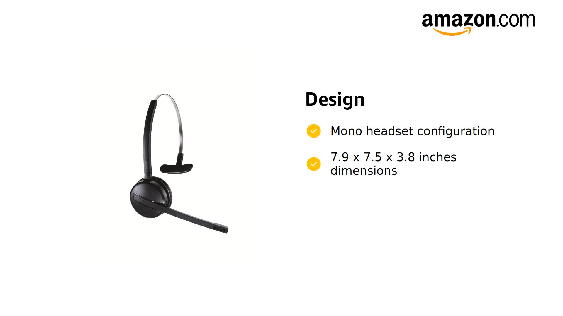 Amazon.com: Jabra PRO 9450 Mono Midi-Boom - Professional Wireless